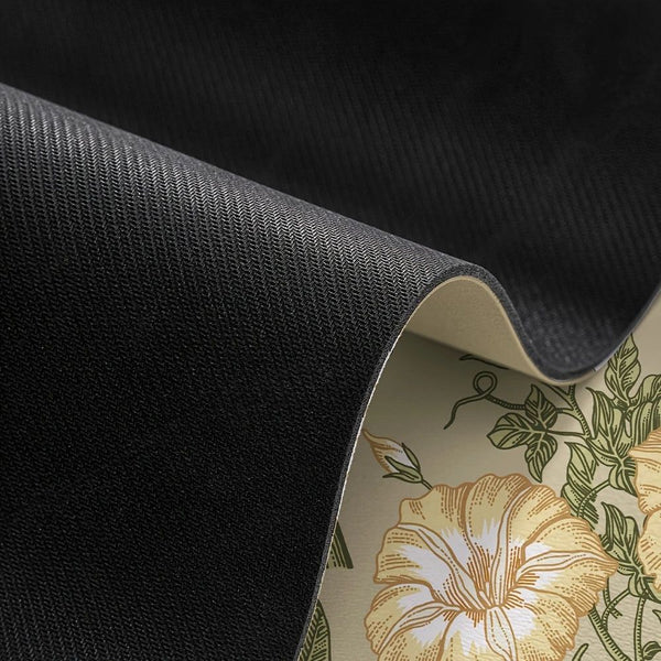 Schnell trocknende florale Küchenmatte