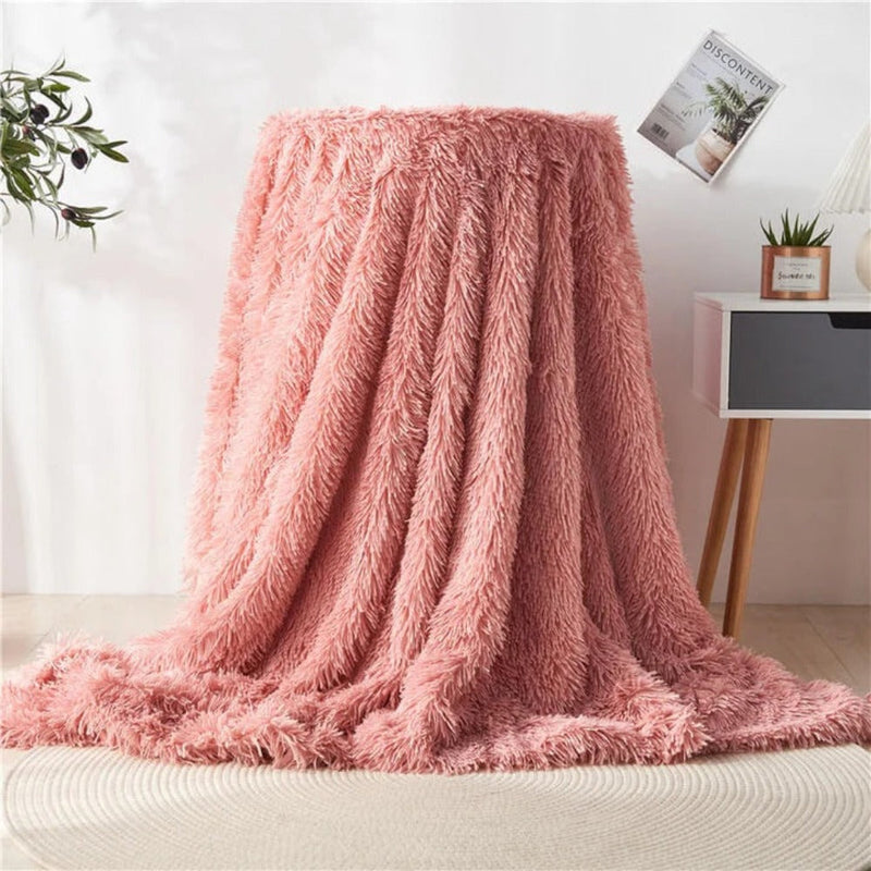 Fuzzy Kunstpelz-Tagesdecke