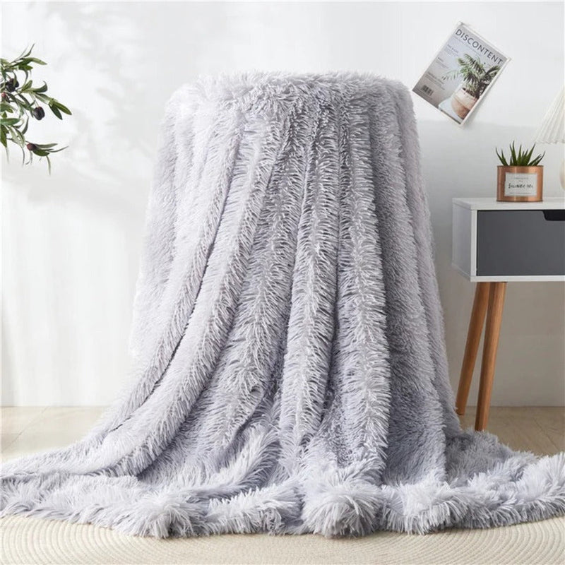 Fuzzy Kunstpelz-Tagesdecke