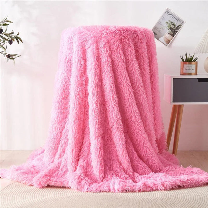 Fuzzy Kunstpelz-Tagesdecke