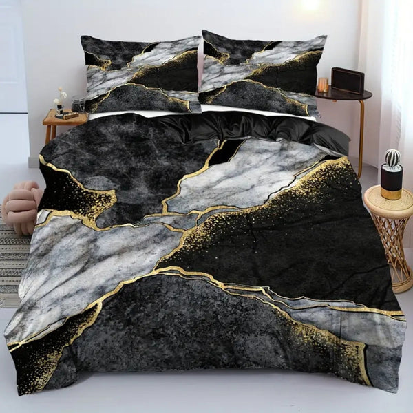 Jade Opulent Gold Akzent Steppdeckenbezug Set
