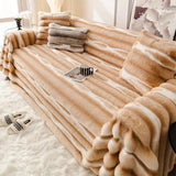 Samt-Kunstfell-Sofa-Bezug