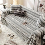 Samt-Kunstfell-Sofa-Bezug