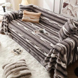 Samt-Kunstfell-Sofa-Bezug