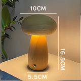 Pilzlampe aus Holz