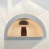 Pilzlampe aus Holz